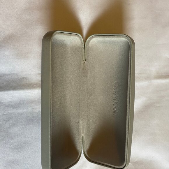 Silver Gray Color Calvin Klein Sunglasses Glasses Case Only 6.25" x 2.5" x 1.5" - Picture 4 of 4